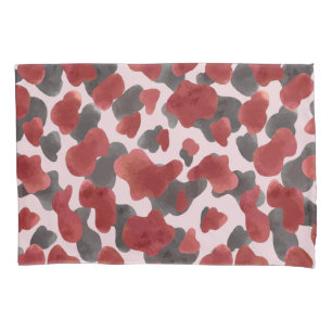 Rustic Watercolor Winter Animal Print Pillow Case