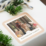 Rustic Watercolor Woodsy Mushrooms Photo Stamp Square Sticker<br><div class="desc">Embrace the whimsy of the season with our enchanting watercolor woodland woodsy mushroom photo sticker! It's the perfect way to send a little artistic magic to your loved ones this holiday season. Our whimsical and charming design is bursting with our hand-painted watercolor mushrooms, winter greenery, and berries. Spread joy and...</div>