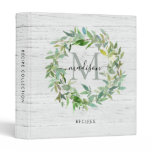 Rustic Watercolor Wreath Monogram Kitchen Recipe 3 Ring Binder Rustic Watercolor Wreath Monogram Kitchen Recipe 3 Ring Binder