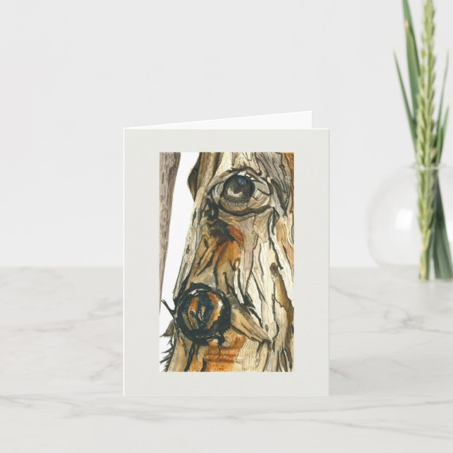 Rustic Watercolour Horse Greeting Card (Front)