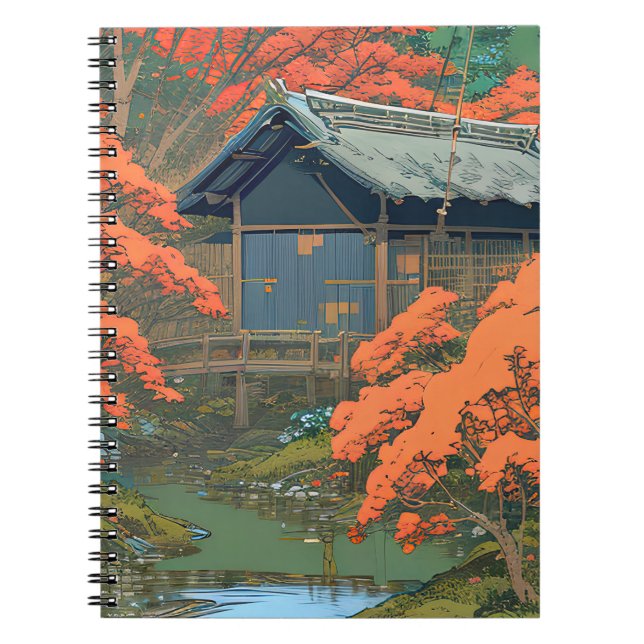 Rustic Waterside Abode Notebook (Front)