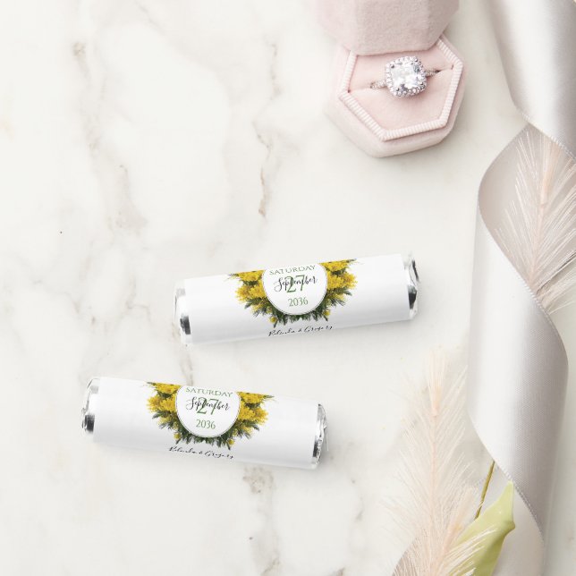 Rustic Wattle Acacia Wedding   Breath Savers® Mints (Wedding)