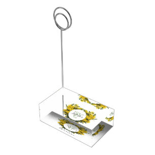 Rustic Wattle Acacia Wedding Table Number Place Card Holder