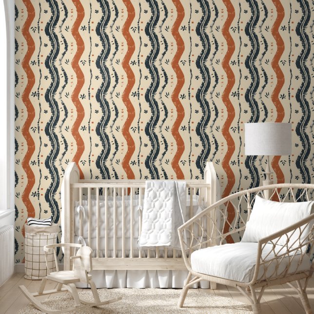 Rustic Waves Wallpaper (Kids)