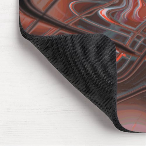 Rustic wavy strokes with smoke shadow on hollow    mouse pad
