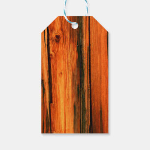 rustic weathered brown barn board gift tags