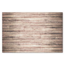 Rustic weathered brown barn wood grain tissue paper