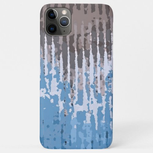 Rustic Weathered Brown Blue iPhone 11 Pro Max Case