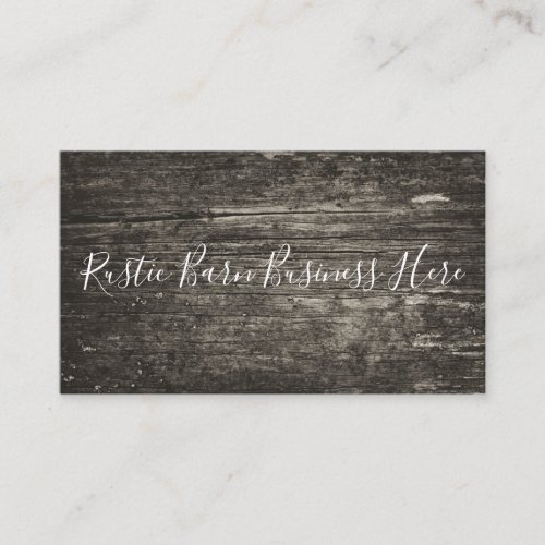 Rustic Weathered  Distressed Barn Wood Business Card