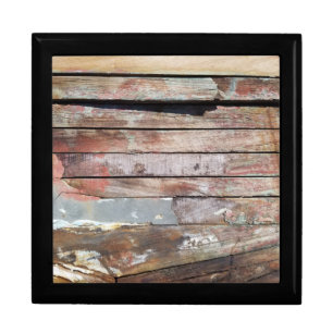 Rustic Weathered Sailboat Wood Planks Nautical Gift Box