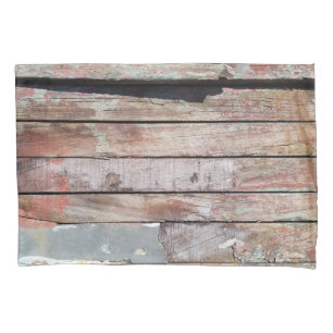 Rustic Weathered Sailboat Wood Planks Nautical Pillow Case