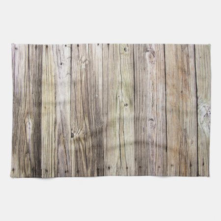 Rustic Weathered Wood Boards From Old Dock Towel