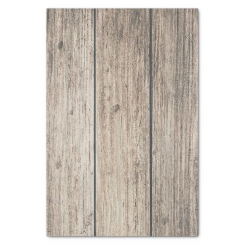 Rustic Weathered Wood Farmhouse Barn Wedding Tissue Paper