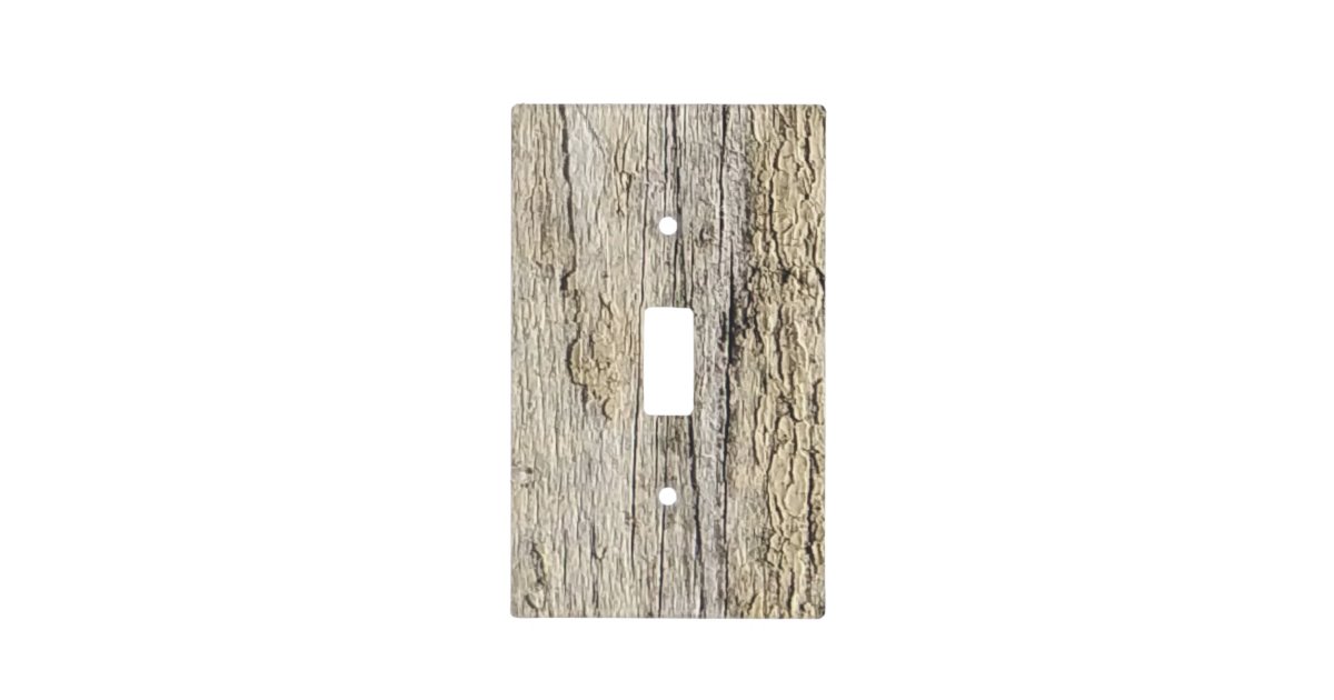 Rustic Weathered Wood Farmhouse Light Switch Cover | Zazzle