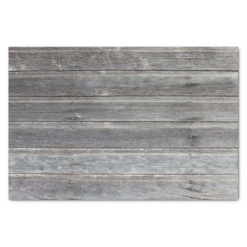 Rustic Weathered Wood Wall Tissue Paper