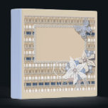 Rustic  , wedding 3 ring binder<br><div class="desc">Rustic  ,  wedding,  bouquet,  flowers,  beige,  sky blue,  frame,  butterfly,  boho</div>