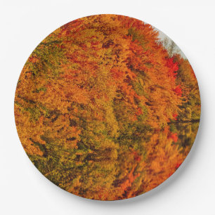 Rustic Wedding Amazing Fall Foliage Stunning Photo Paper Plates