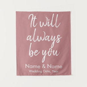 Rustic Wedding Backdrop Ceremony Dusty Rose Decor