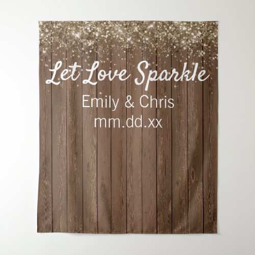 Rustic Wedding Backdrop Champagne Photo Booth Gold