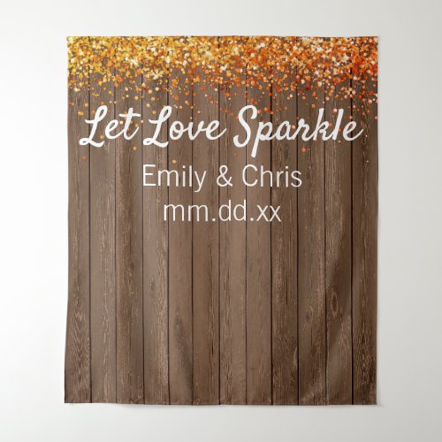 Rustic Wedding Backdrop Fall Sparkle Photo Booth