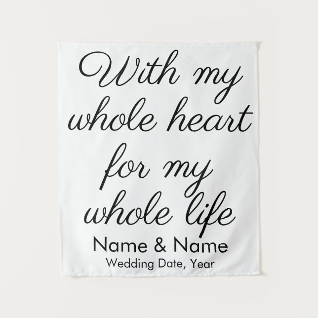 Rustic Wedding Backdrop for Reception Decorations (Front)