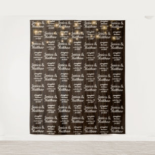 Rustic Wedding Backdrop Step and Repeat Banner