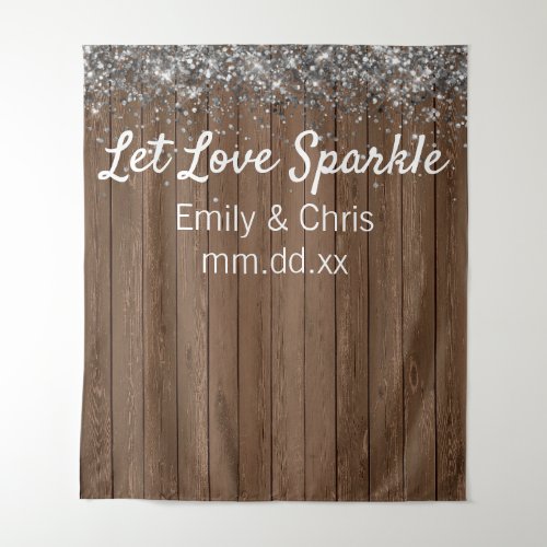 Rustic Wedding Backdrop Wood Twinkle Photo Booth