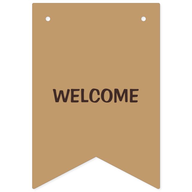 Rustic Wedding Banner | Personalized Charm Bunting Flags (First Flag)