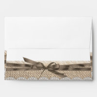 Solid Light Taupe Wedding 5x7 Envelope