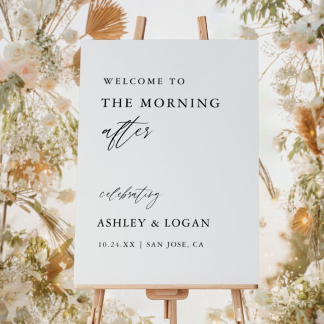 Rustic Wedding Brunch Large Welcome Sign (Creator Uploaded)