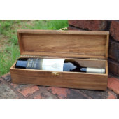 Rustic Wedding Capsule Wine Box (Open)