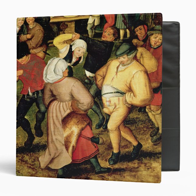 Rustic Wedding, detail of people dancing 3 Ring Binder (Front/Inside)