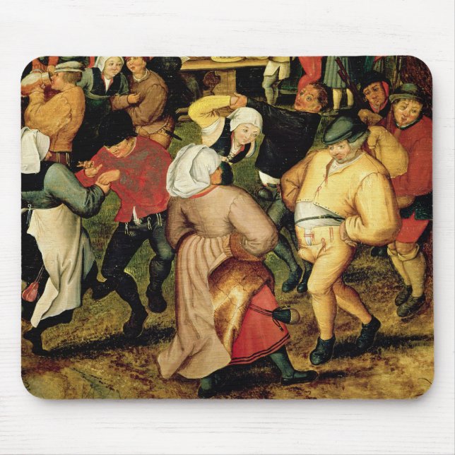Rustic Wedding, detail of people dancing Mouse Pad (Front)