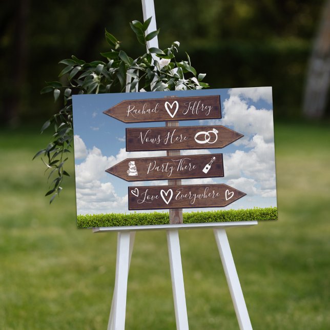 Rustic Wedding Directional Sign (Creator Uploaded)