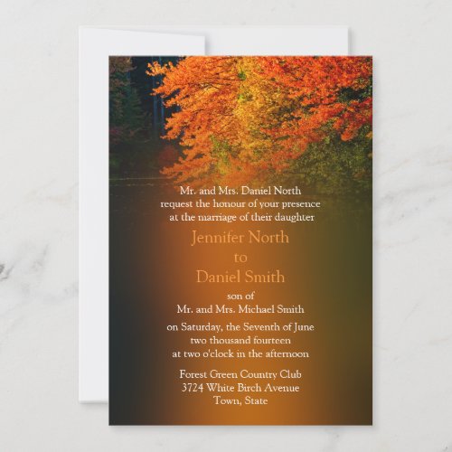 Wedding Invitations For Fall