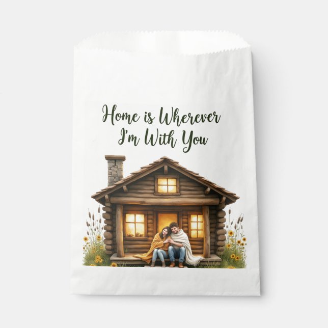 Rustic Wedding Favor Bag for Guests  (Front)
