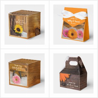 Rustic Wedding Favor Boxes