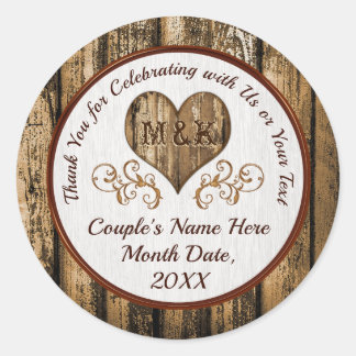 Rustic Wedding Favor Ideas Custom Wedding Stickers