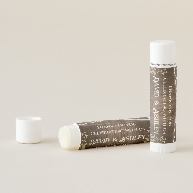 Rustic Wedding Favors Lip Balm (In Situ)