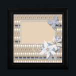 Rustic  , wedding gift box<br><div class="desc">Rustic  ,  wedding,  bouquet,  flowers,  beige,  sky blue,  frame,  butterfly,  boho</div>
