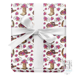 Rustic Wedding Gift Wrapping Paper