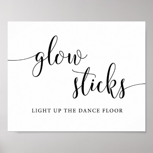 Rustic Wedding Glow Stick Send Off Sign