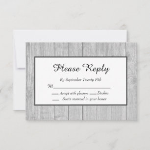 Rustic Wedding Gray Wood