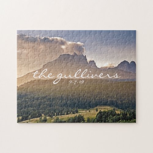 Rustic Wedding Guest Signature Book Alternative Jigsaw Puzzle