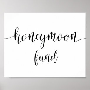 Rustic Wedding Honeymoon Fund Sign