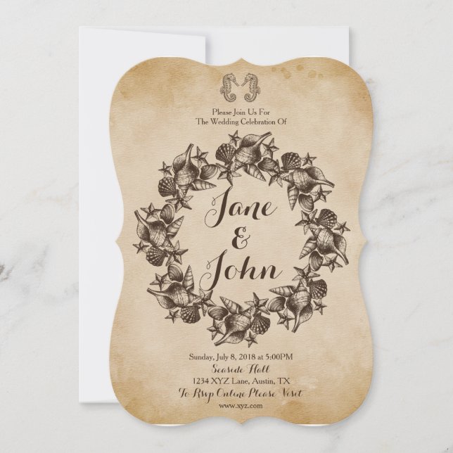 Rustic Wedding Invitation (Front)