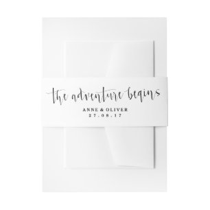 Rustic Wedding Invitation Belly Band