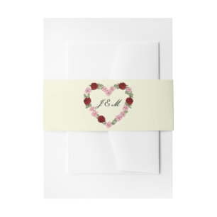 rustic wedding invitation belly band