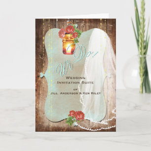 Rustic Wedding ~ Invitation Card