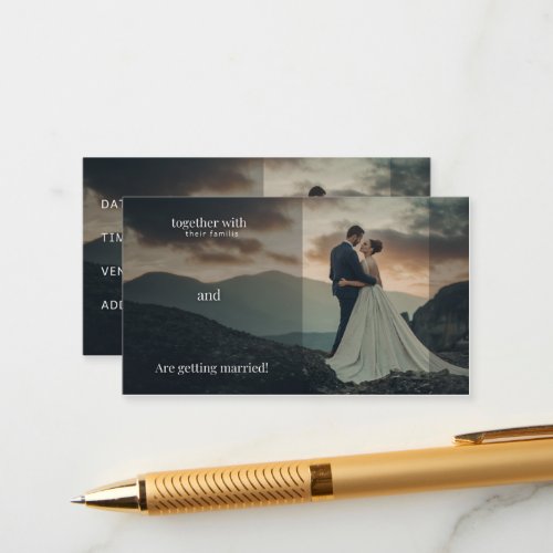 Rustic Wedding Invitation - Getting married